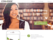 Tablet Screenshot of convergelearning.com